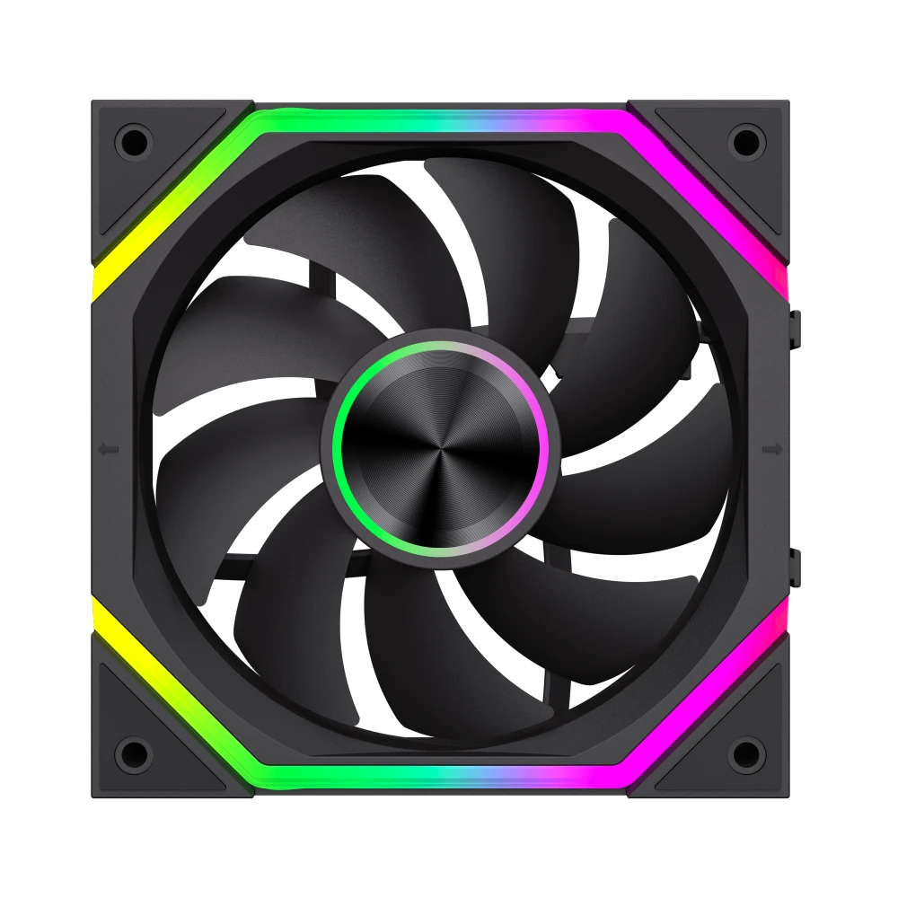 Комплект вентилатори Gamemax FN12A-N2 WL - Daisy-Chain, A-RGB Fan Pack 3-in-1 3x120mm