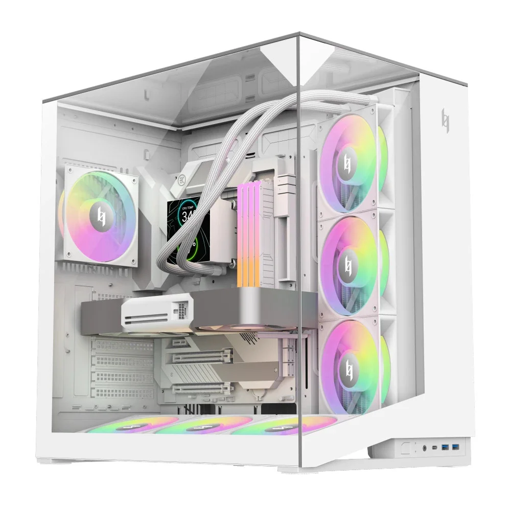 Gamemax кутия Case ATX - NEX C56 VC WH