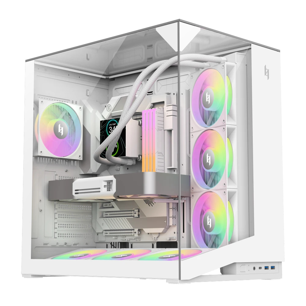 Gamemax кутия Case ATX - NEX C56 VC WH