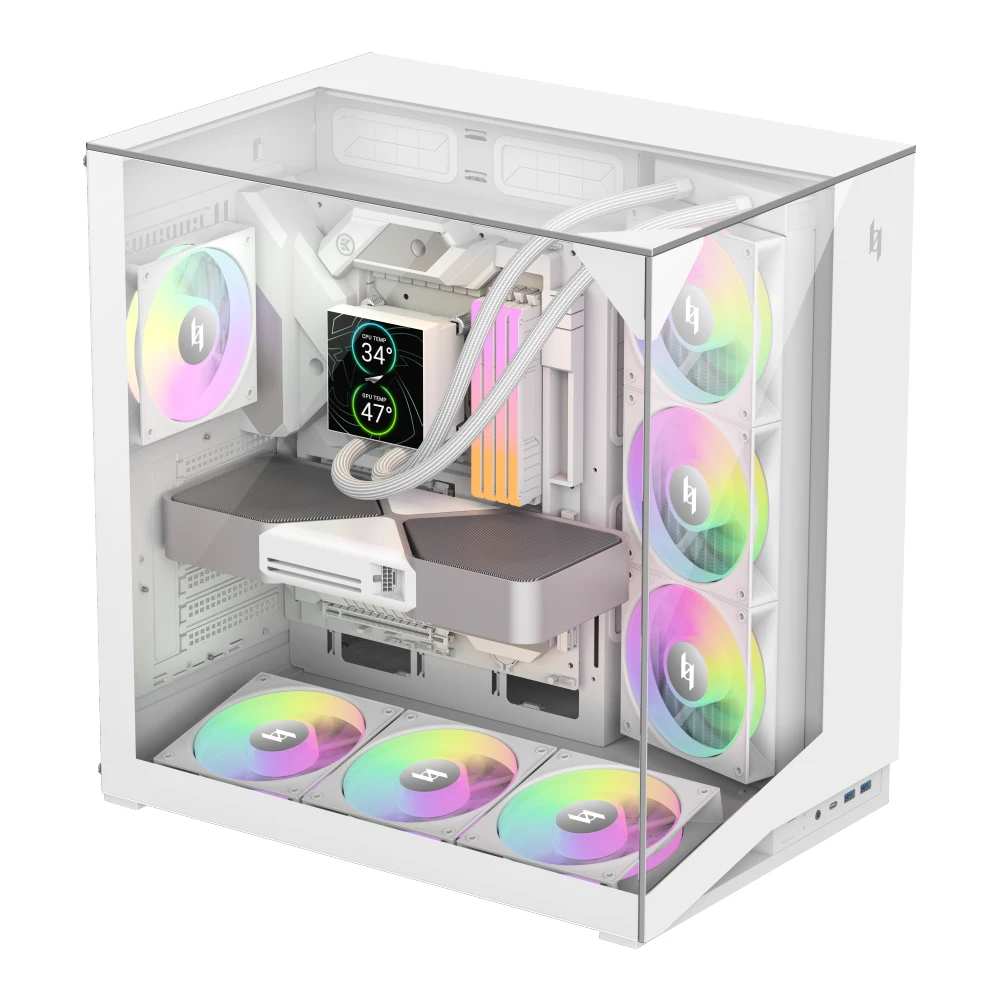 Gamemax кутия Case ATX - NEX C56 VC WH