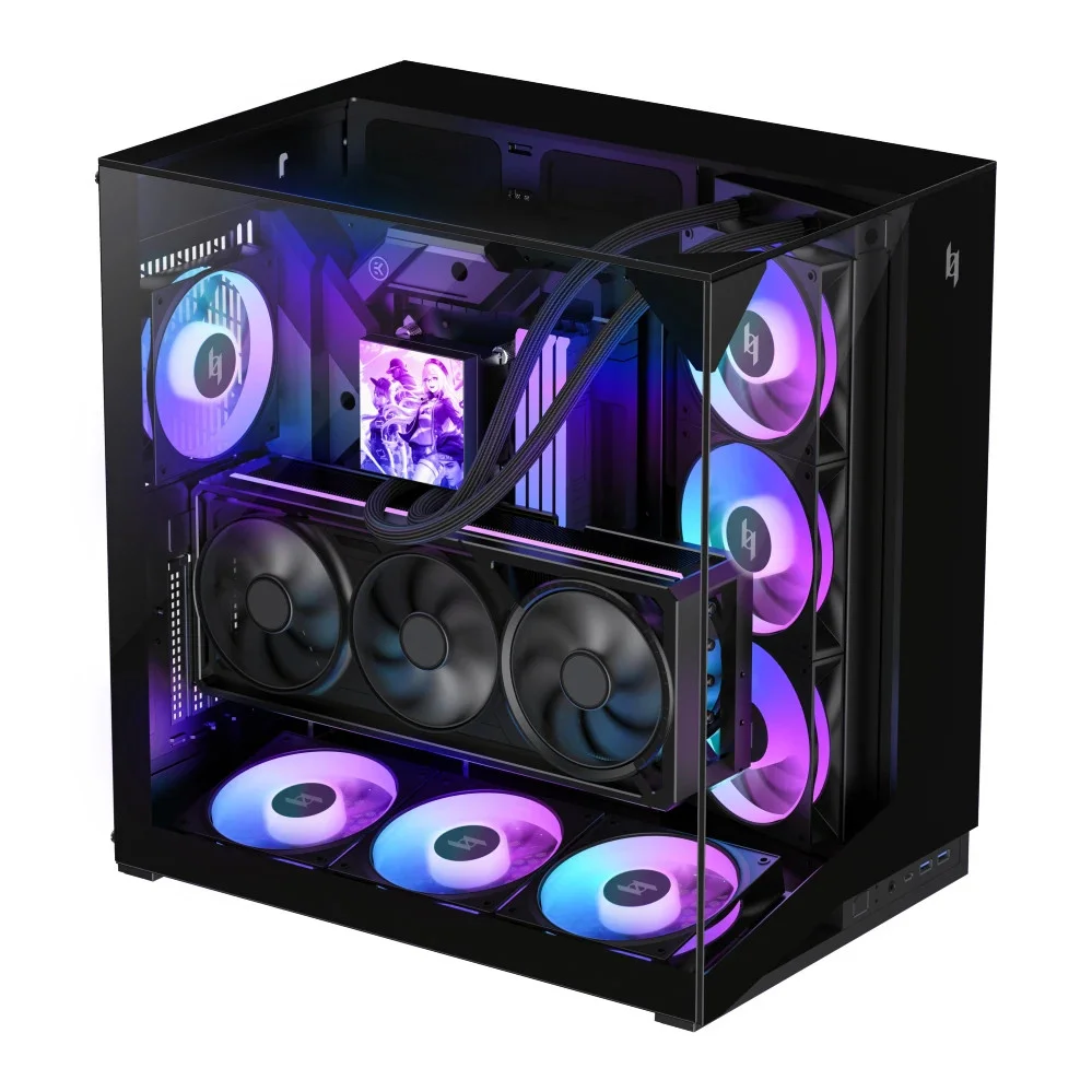 Gamemax кутия Case ATX - NEX C56 VC BK