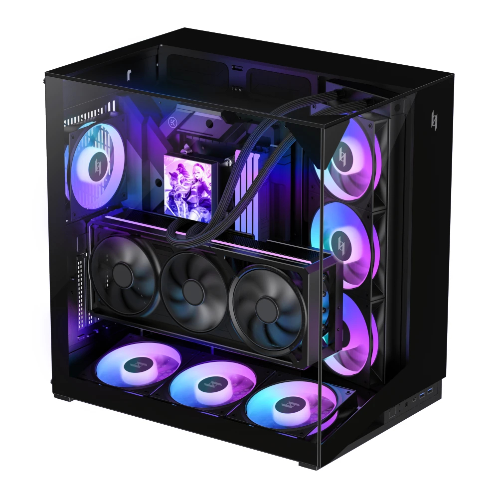 Gamemax кутия Case ATX - NEX C56 VC BK