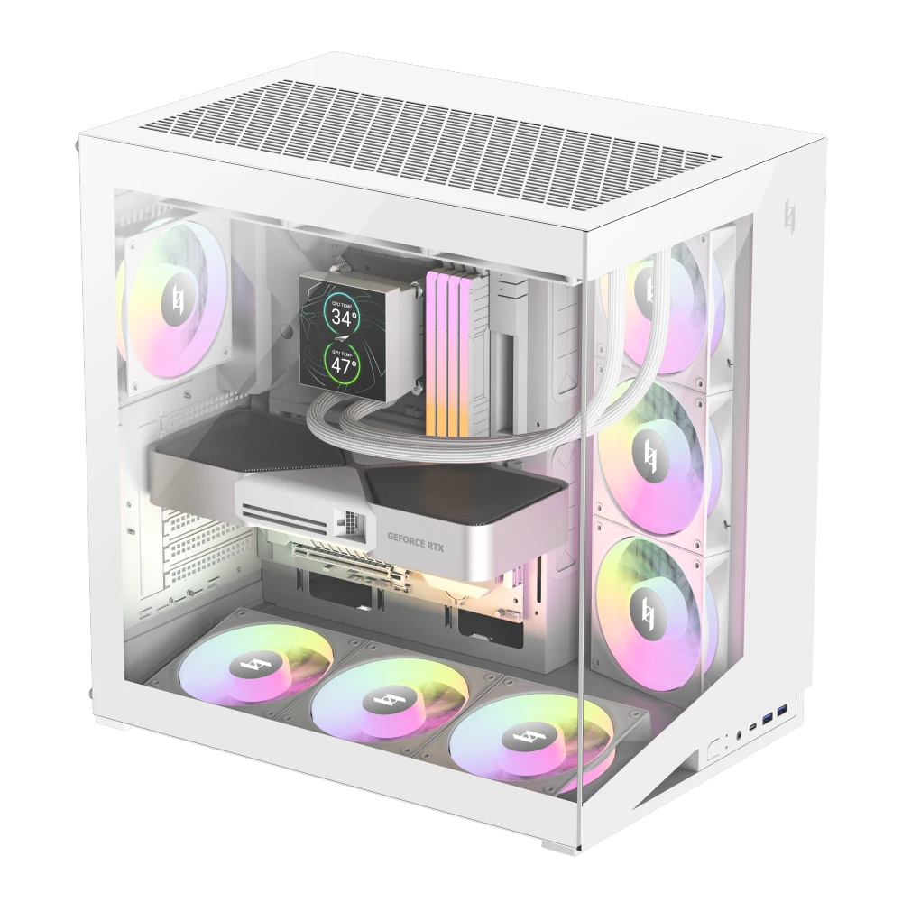 Gamemax кутия Case ATX - NEX C56 WH