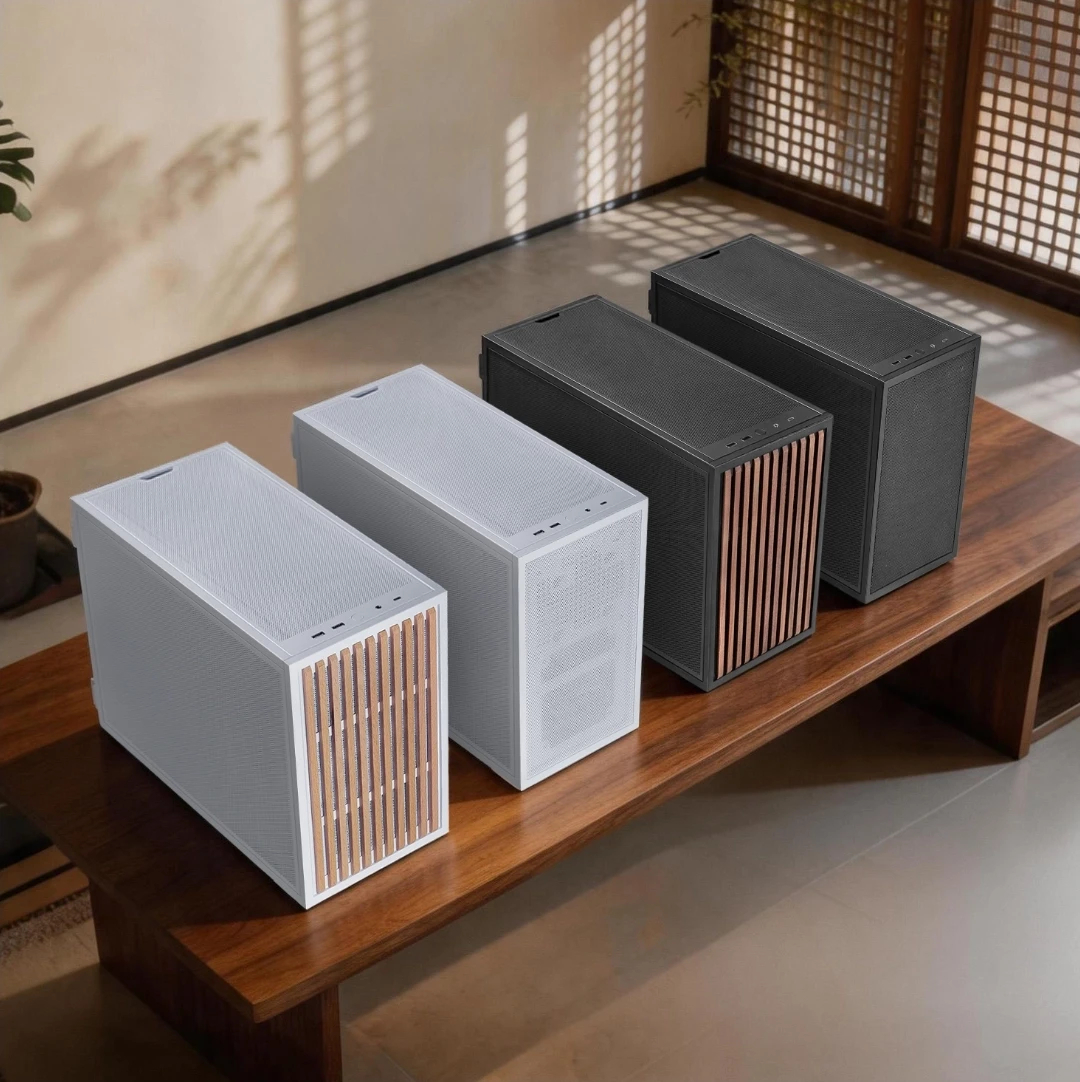 Kутия Lian Li  DAN Cases B4 Wood Edition Case mATX Black - G99.B4X-WD.00