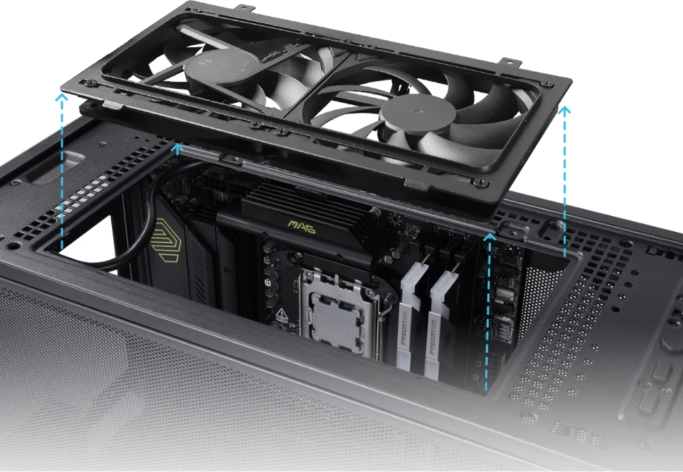 Kутия Lian Li  DAN Cases B4 Wood Edition Case mATX Black - G99.B4X-WD.00