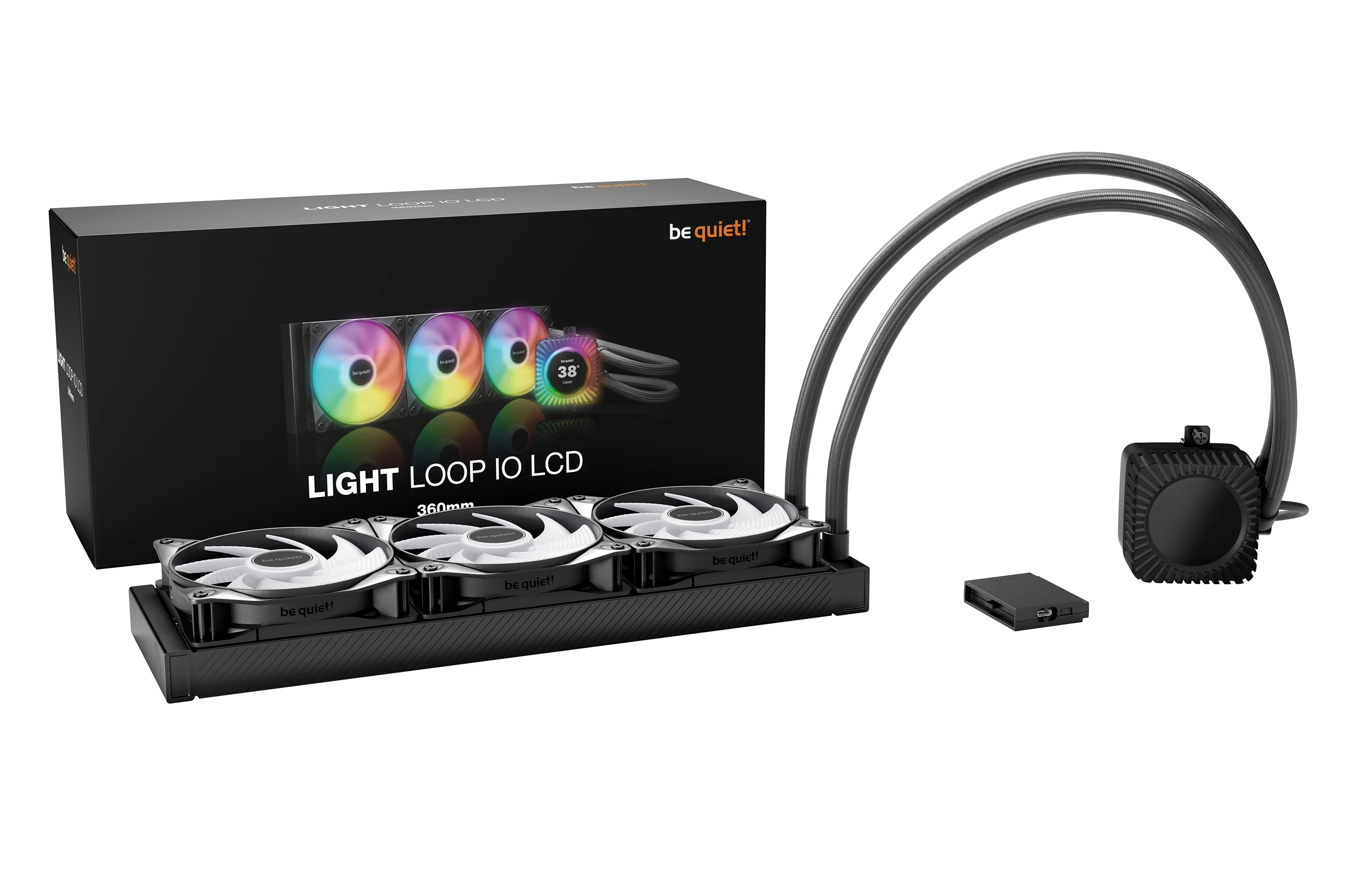 Водно охлаждане be quiet! LIGHT LOOP IO LCD 360mm Water Cooling - BW032