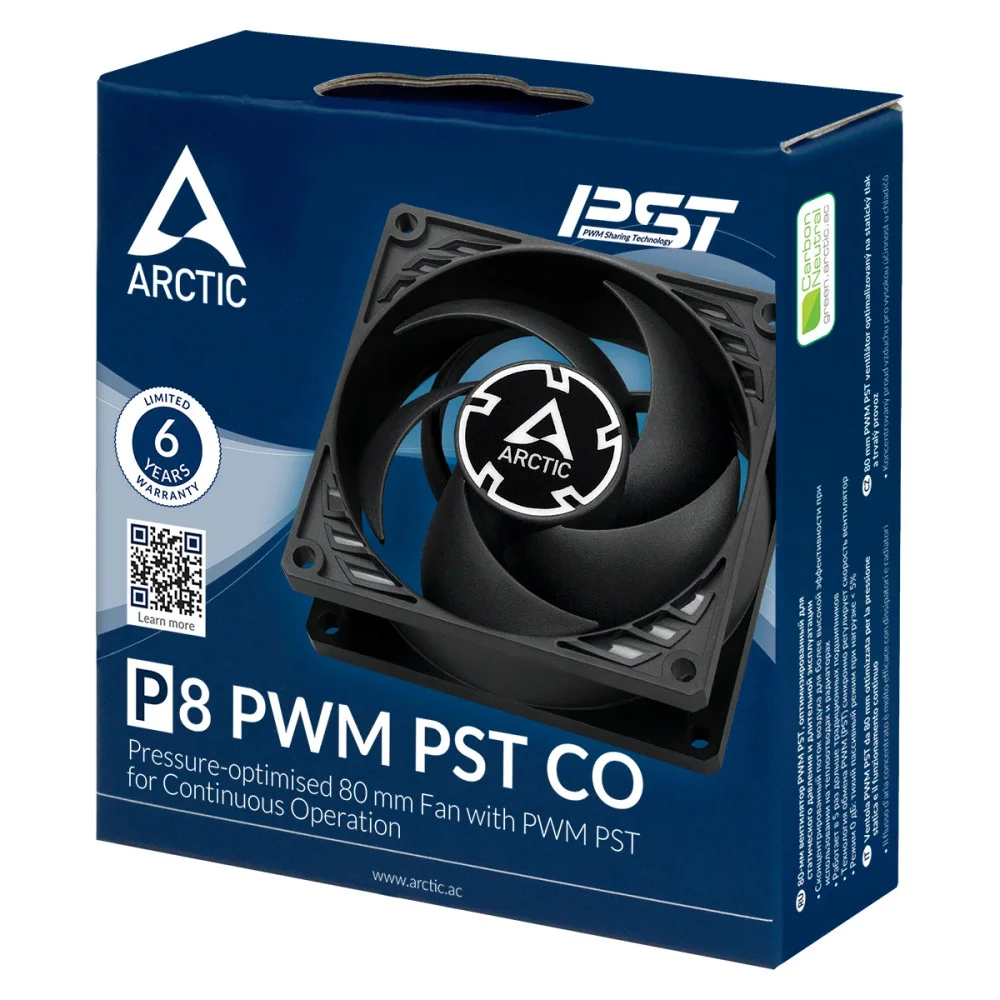 Вентилатор Arctic Fan 80mm P8 PWM PST Black - ACFAN00151A
