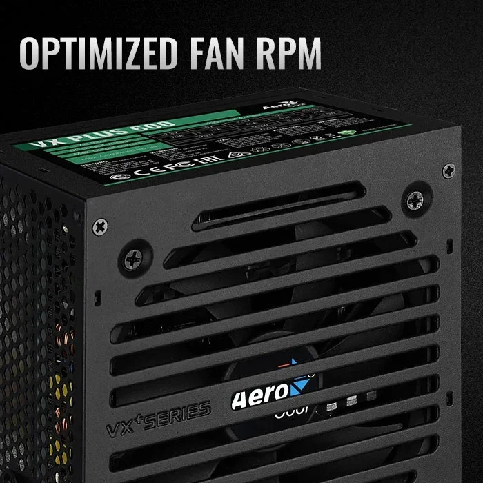 AeroCool захранване PSU VX PLUS STEALTH 600W - ACPN-VS60AEY.12
