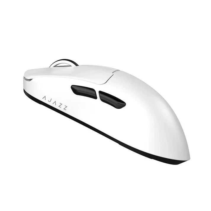 Ajazz souris gamer professionnelle AJ159 V2 MC - Wireless Gaming Mouse - 1K, Station de charge magnétique, Blanc