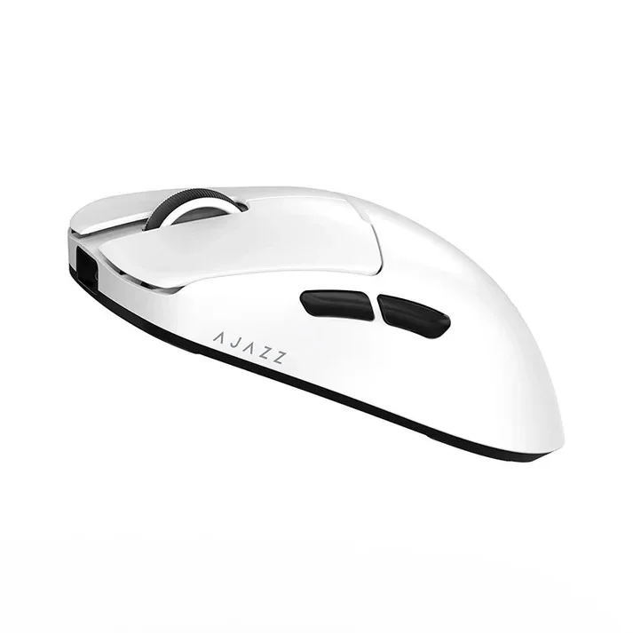 Ajazz souris gamer professionnelle AJ159 V2 MC - Wireless Gaming Mouse - 1K, Station de charge magnétique, Blanc