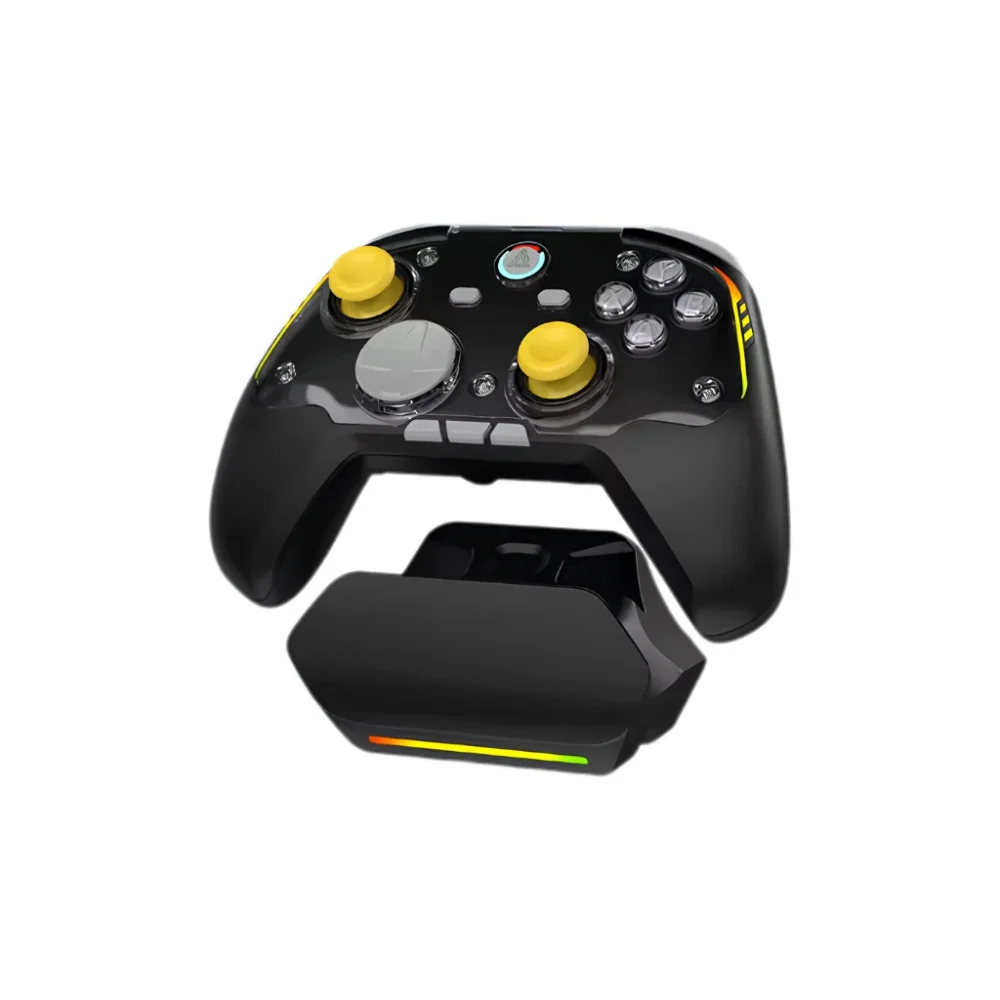 Mando Ajazz Gamepad Set GP100 NS - Hall Effect, 1000Hz, Wireless, Bluetooth, 1000Hz - Black, Gray, Yellow