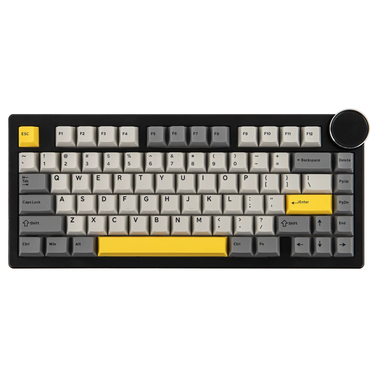 Tastiera meccanica da gaming Ajazz Gaming Mechanical Keyboard AK820 V2 - Arctic Isle Magnetic Switch [Linear] (English US), Black, Gray, Yellow
