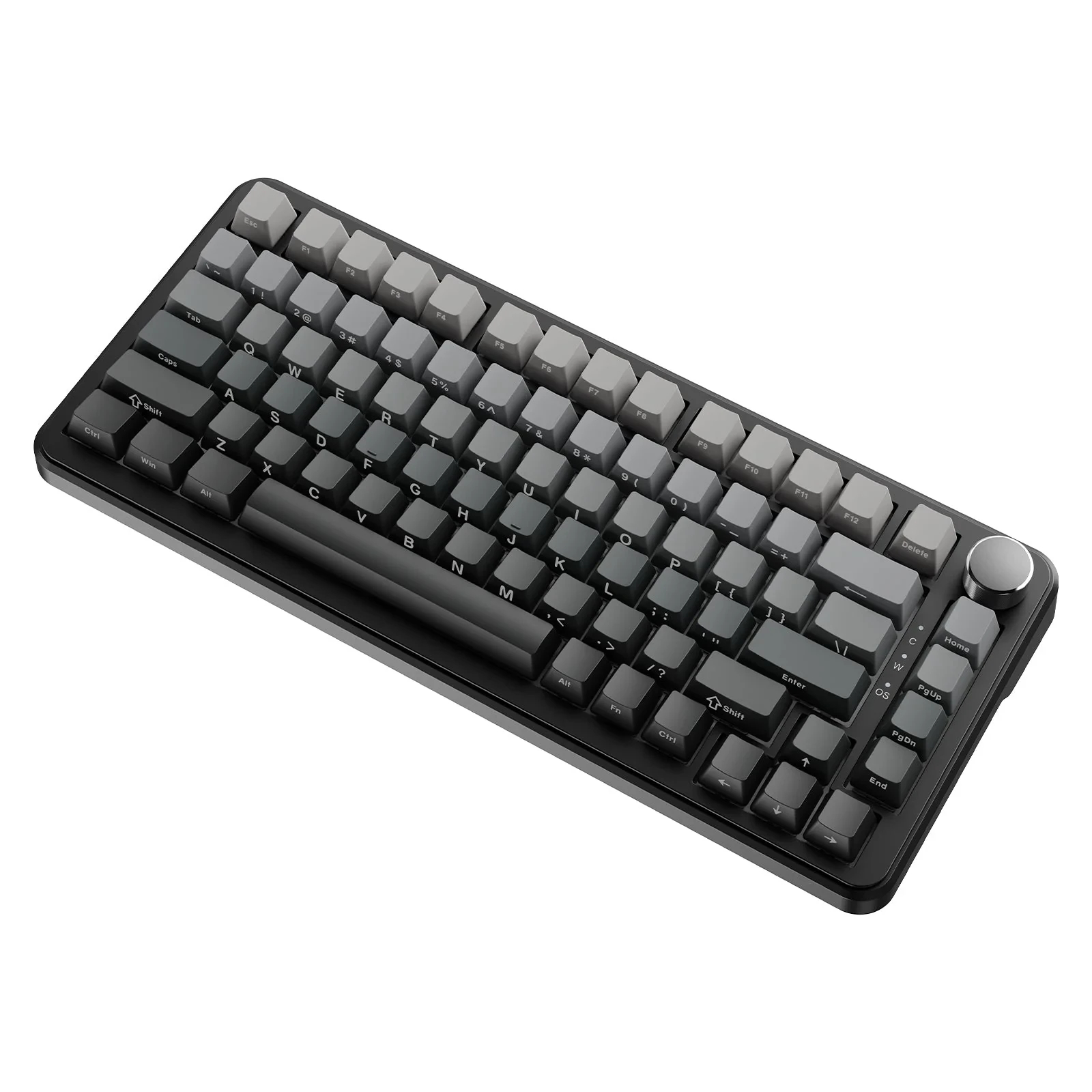 Ajazz Wireless Gaming Mechanical Keyboard AK820 MAX - White birch [Linear] (English US), Side Printed, Gray