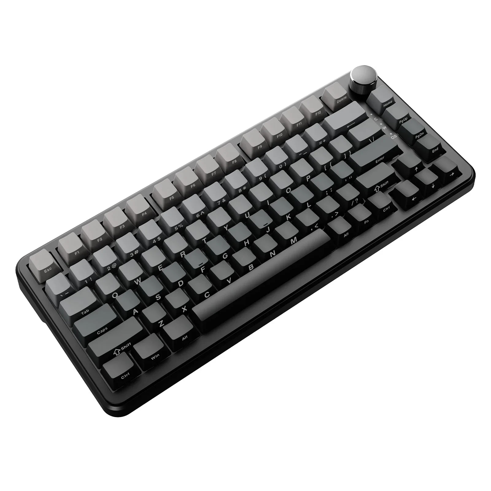 Ajazz Wireless Gaming Mechanical Keyboard AK820 MAX - White birch [Linear] (English US), Side Printed, Gray