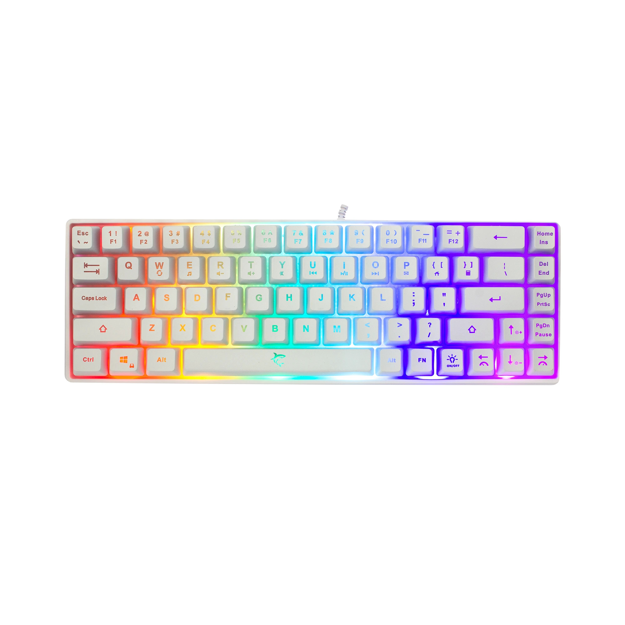 White Shark ігрова клавіатура Gaming Keyboard RONIN - Membrane Switches (English US), White