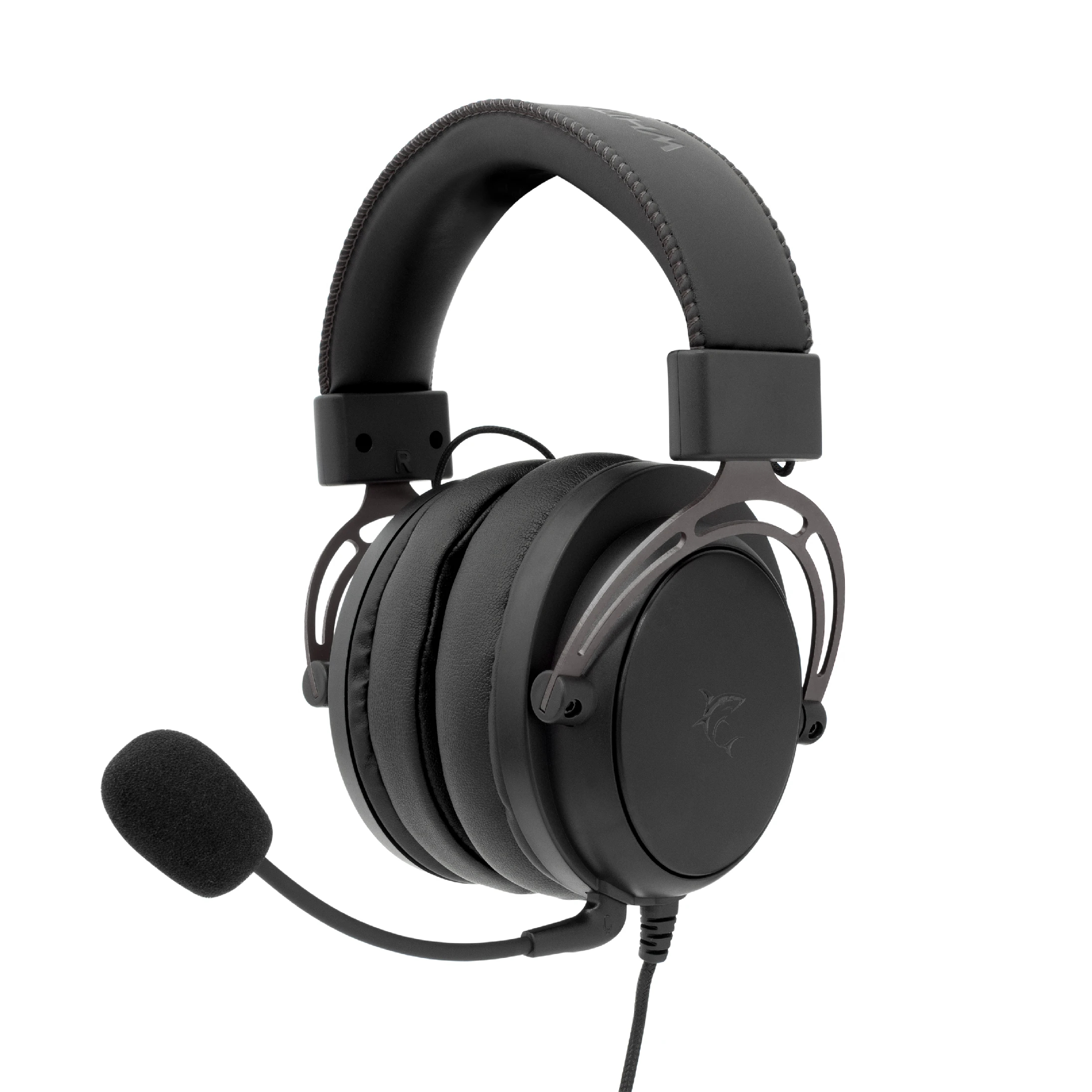White Shark геймърски слушалки Gaming Headphones GORILLA BLACK/GREY - 53mm, Stereo 2.0