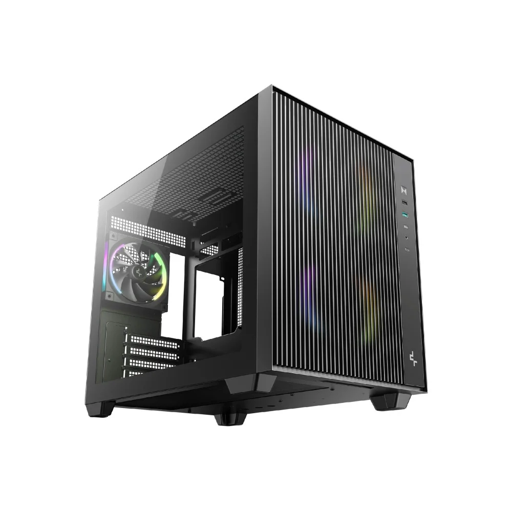 Кутия DeepCool CG330 MESH 3F mATX Mini Tower Темперирано стъкло - R-CG330MESH-BKANM3-G