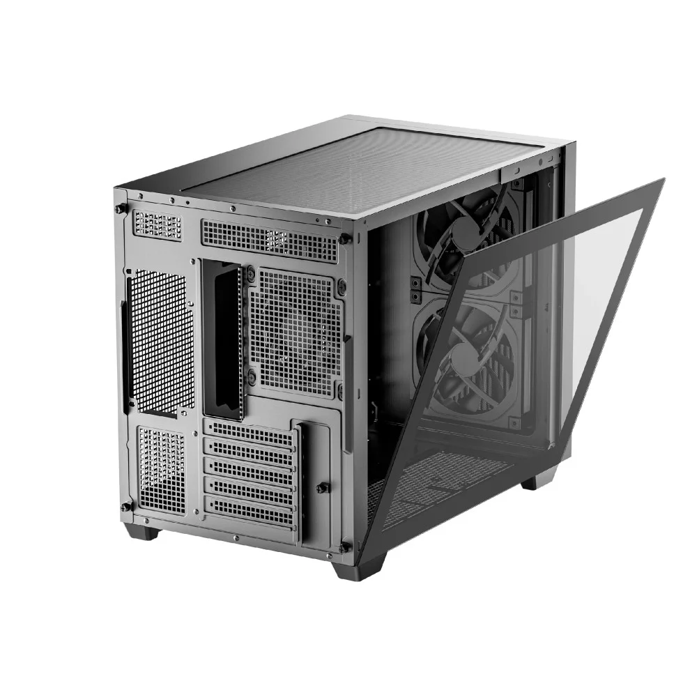 Кутия DeepCool CG330 MESH 3F mATX Mini Tower Темперирано стъкло - R-CG330MESH-BKANM3-G