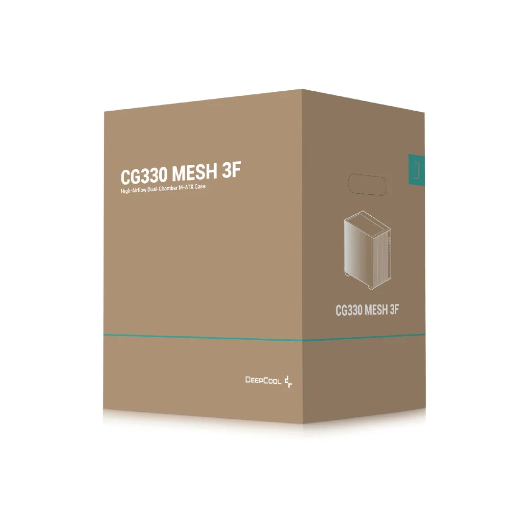Кутия DeepCool CG330 MESH 3F mATX Mini Tower Темперирано стъкло - R-CG330MESH-BKANM3-G