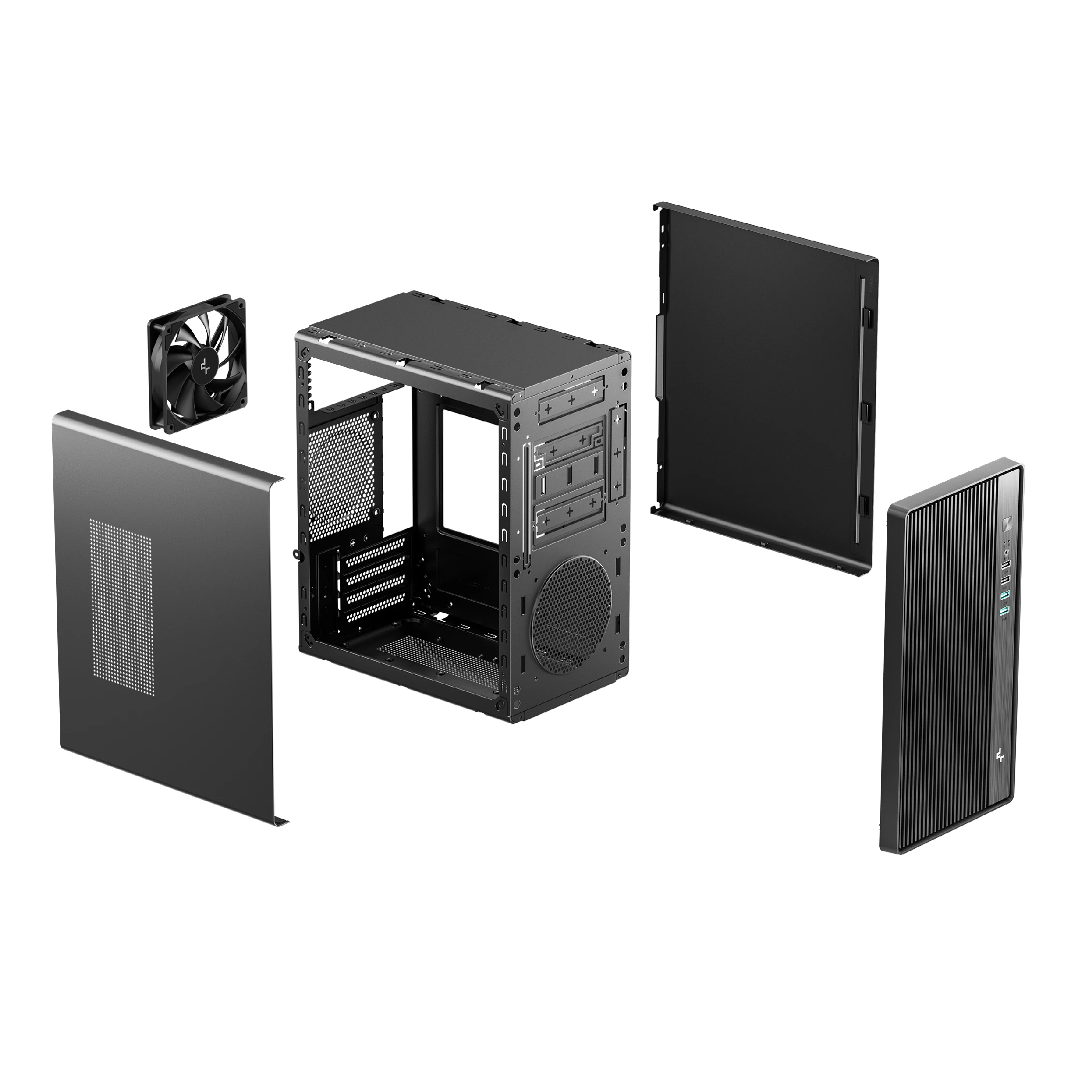 Кутия DeepCool CC310 mATX Mini Tower Темперирано стъкло - R-CC310-BKNNM0-G