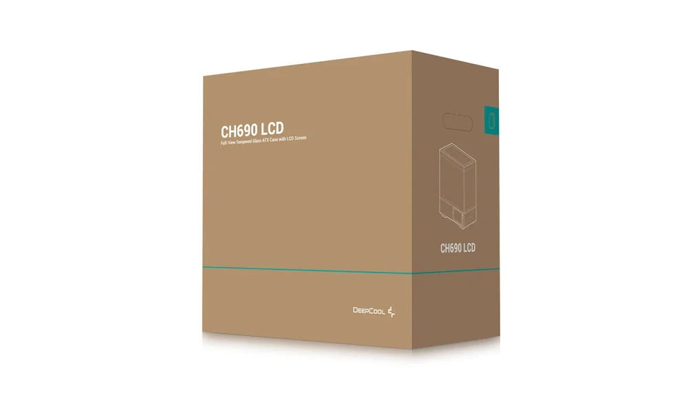 Кутия DeepCool CH690 LCD ATX Middle Tower Темперирано стъкло - R-CH690LCD-BKNNA0D-G