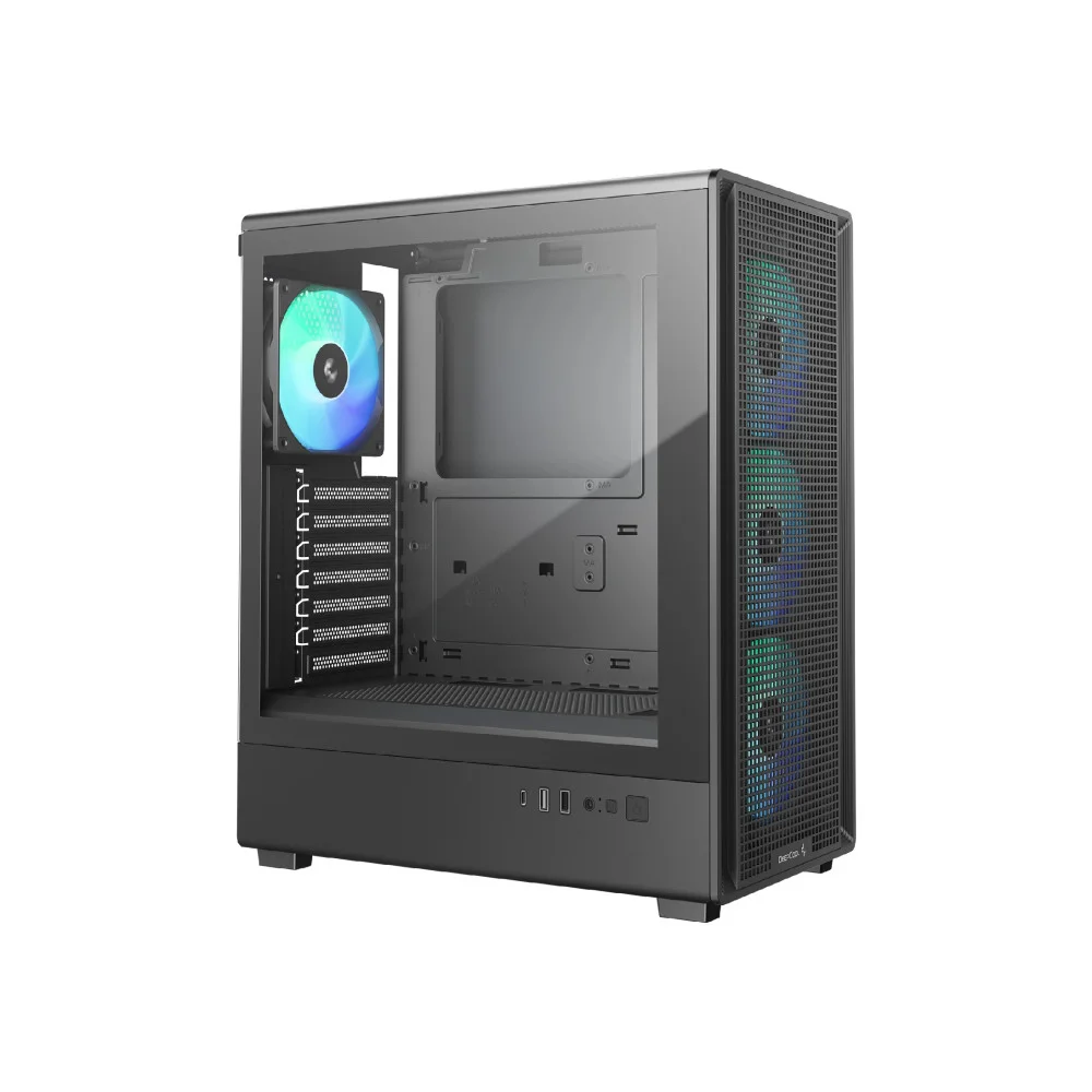 Кутия DeepCool CC550 4F ATX Middle Tower Темперирано стъкло - R-CC550BKANA4-G
