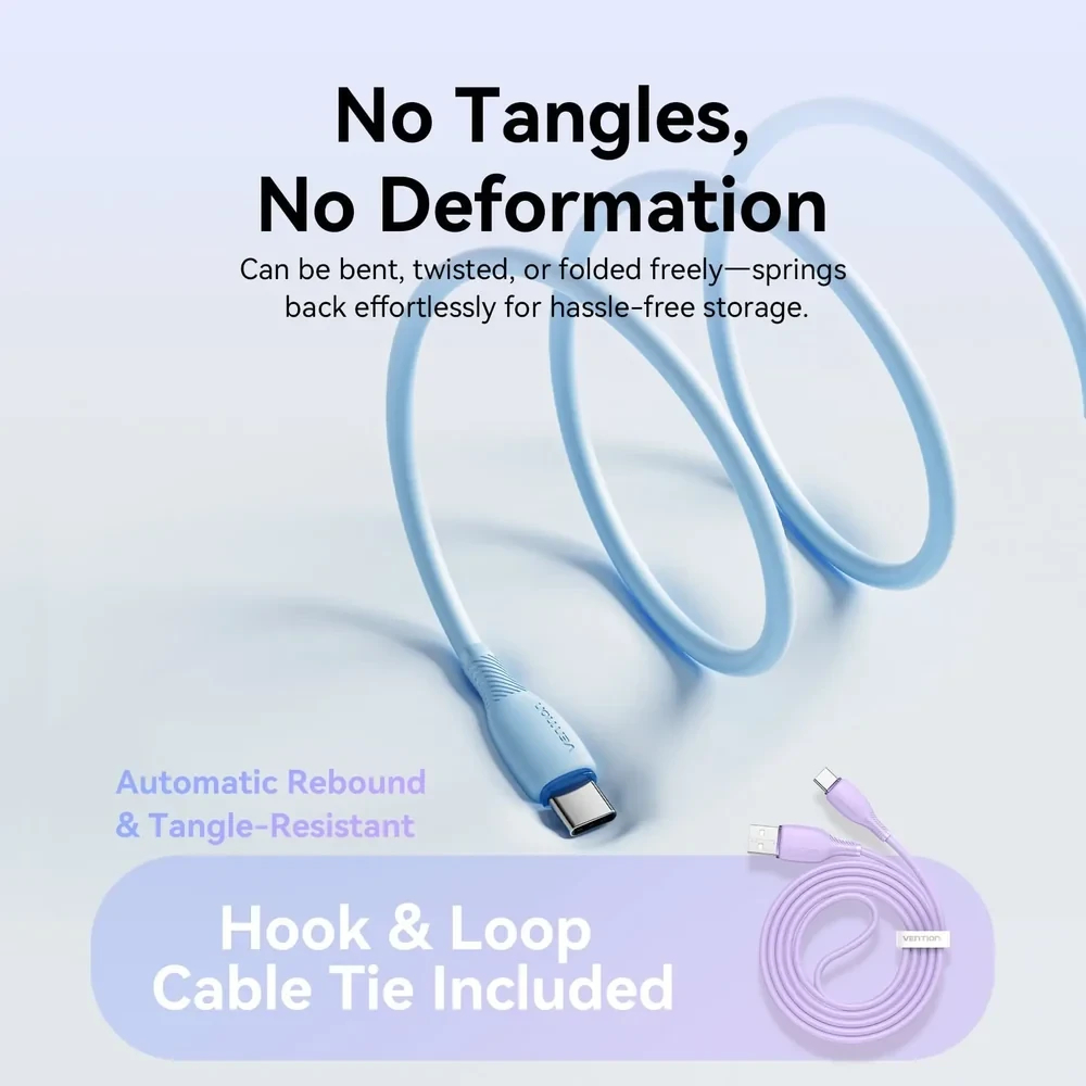 Vention Кабел USB 2.0 AM / USB-C M 0.25m - CTWWC