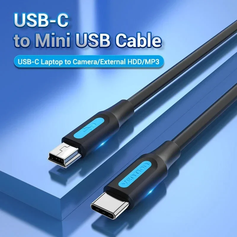 Vention Kabel USB 2.0 C M / Mini USB 5pin 0.5m - COWBD