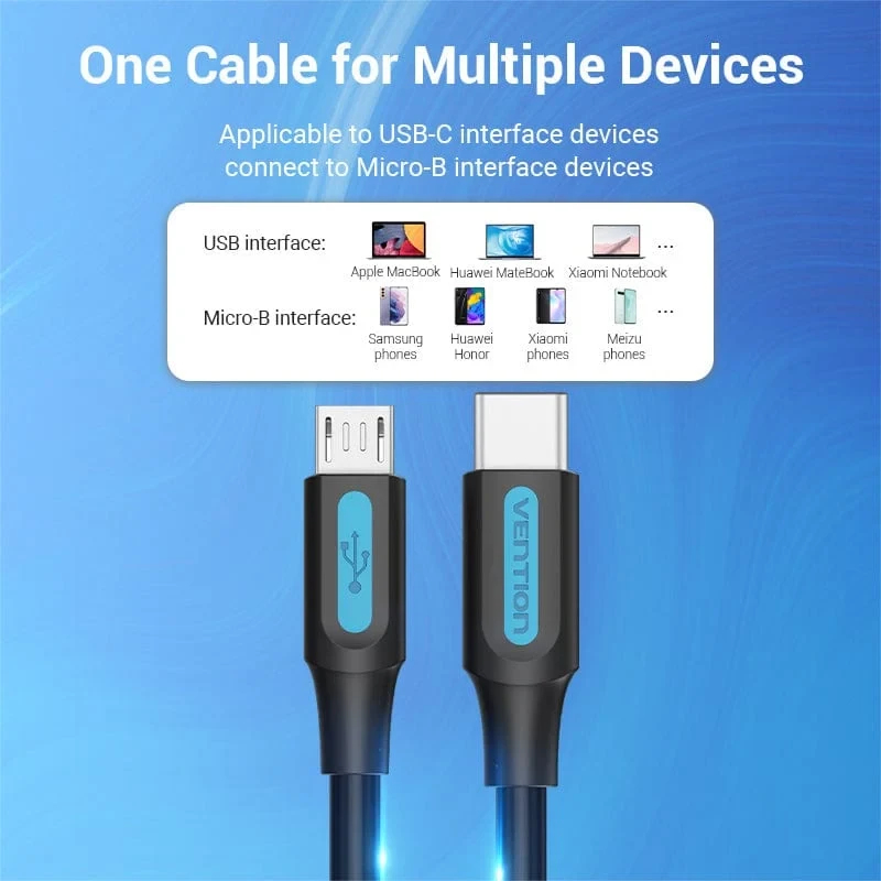Vention USB 2.0 C M / Micro-B USB M cable - COVBD