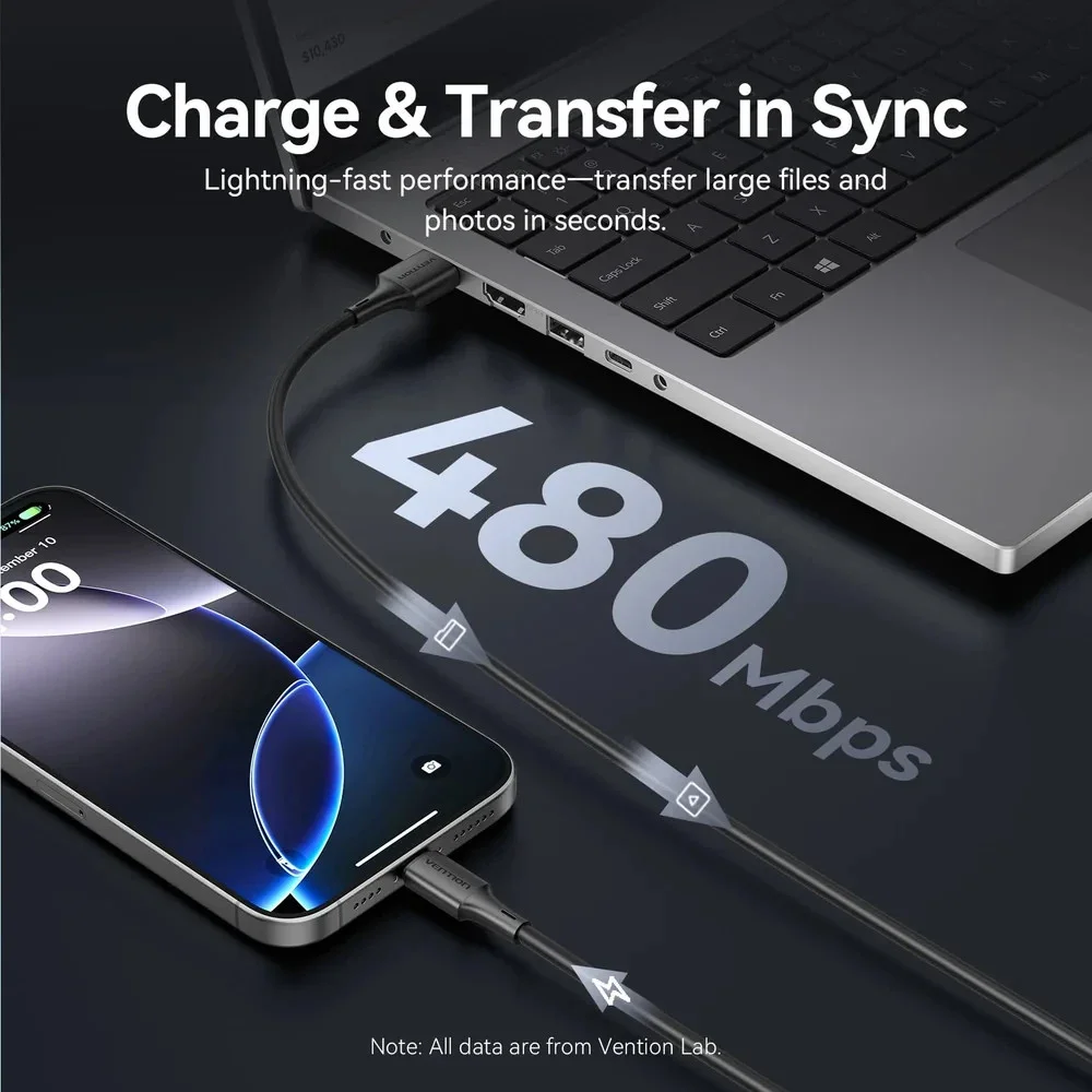 Vention Кабель USB 2.0 AM / USB-C M 0.25m - TRQBAC