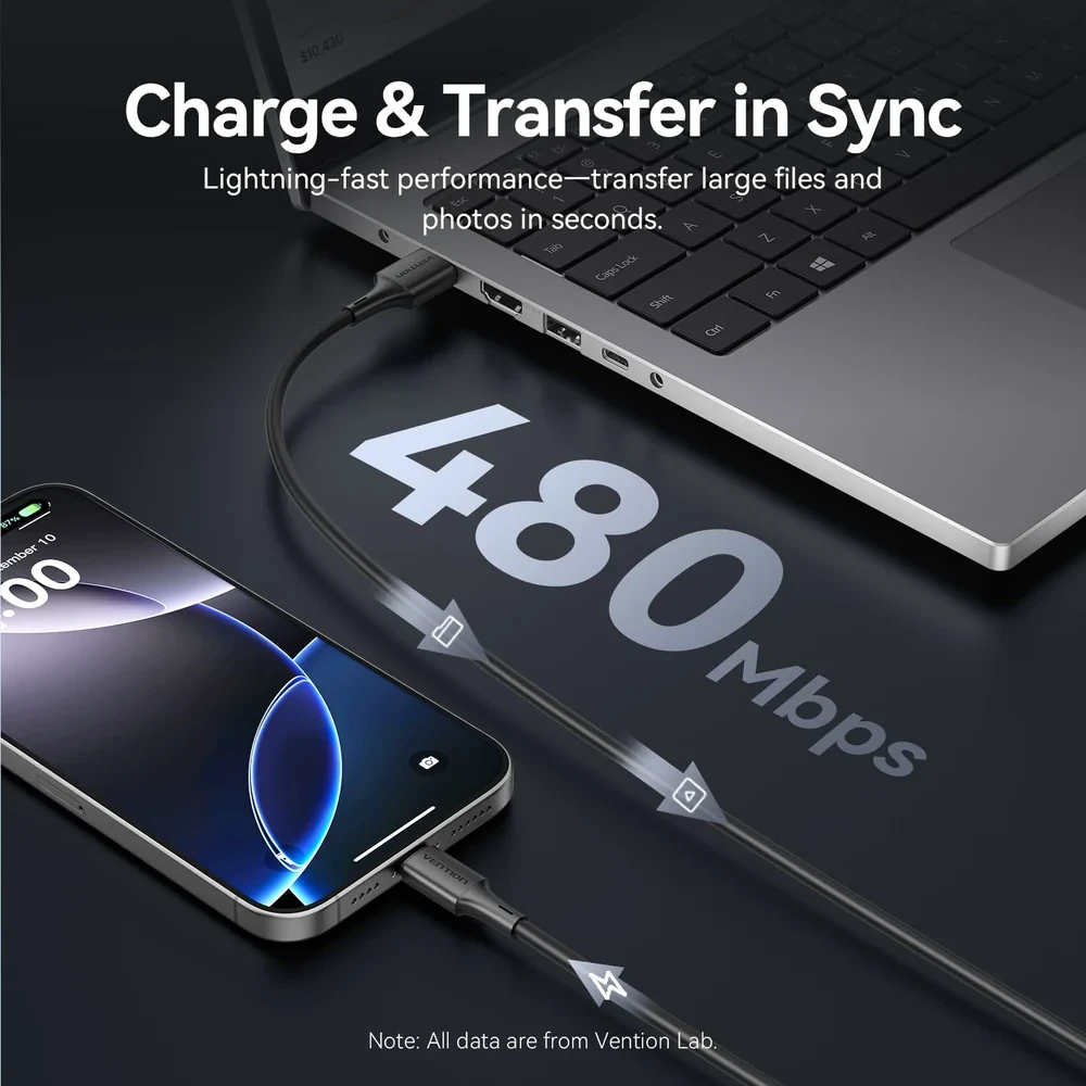 Vention Кабель USB 2.0 AM / USB-C M 0.25m - TRQBAC