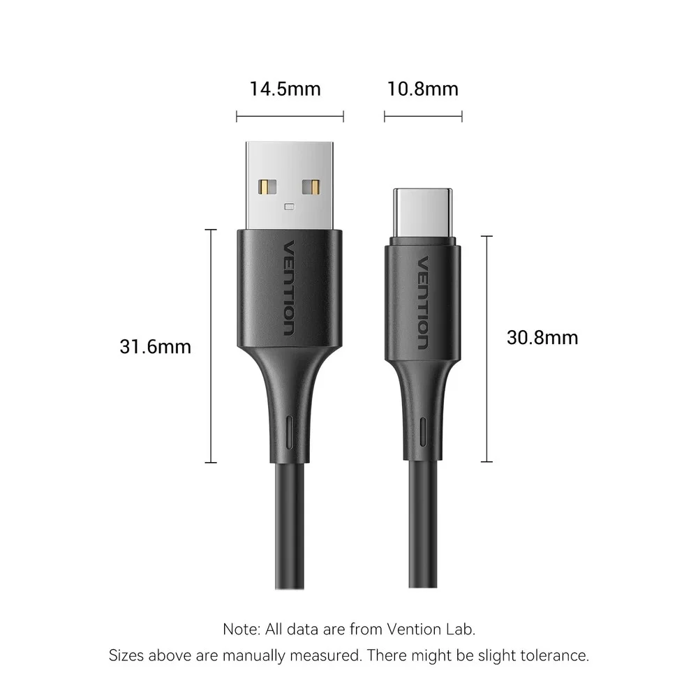 Vention Кабель USB 2.0 AM / USB-C M 0.25m - TRQBAC