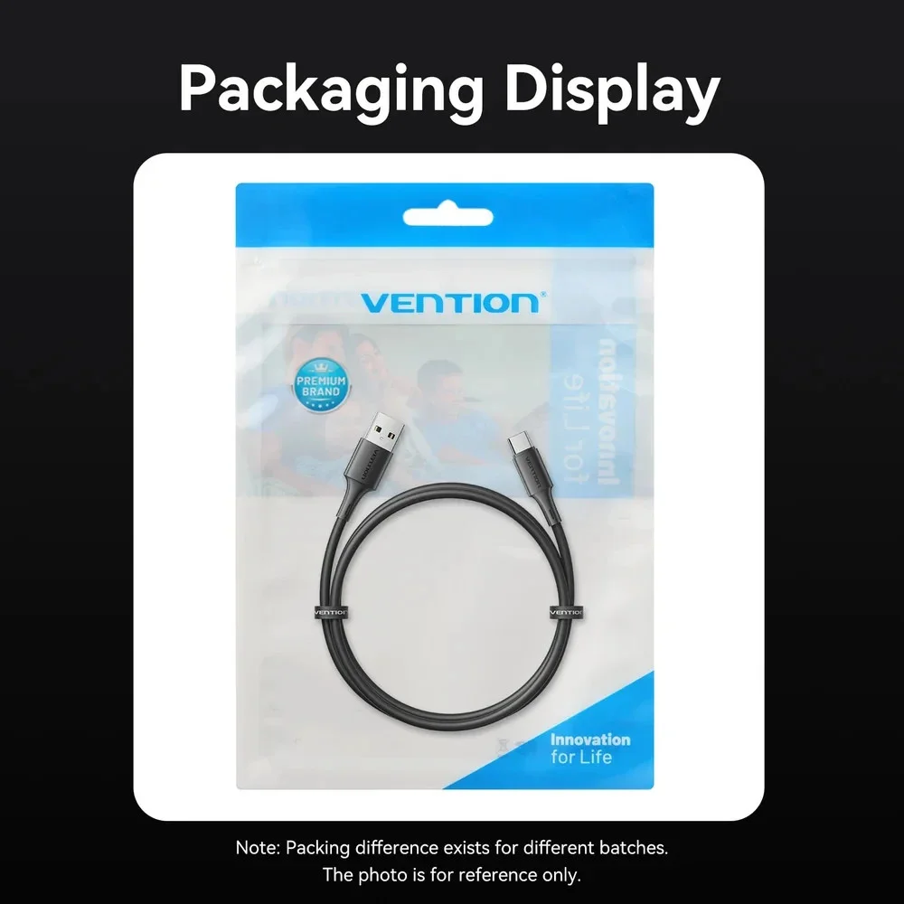 Vention Кабель USB 2.0 AM / USB-C M 0.25m - TRQBAC