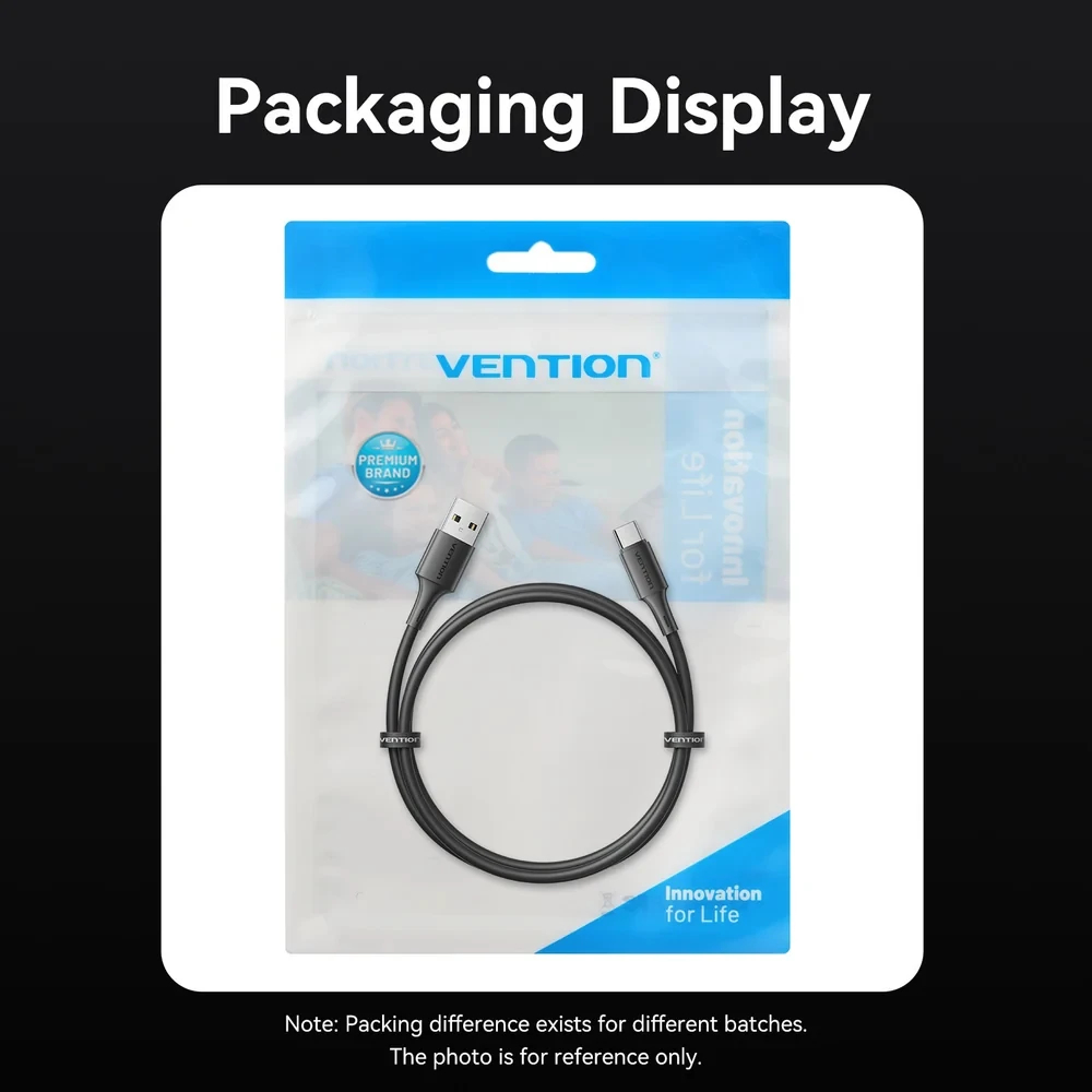 Vention Кабель USB 2.0 AM / USB-C M 0.25m - TRQBAC