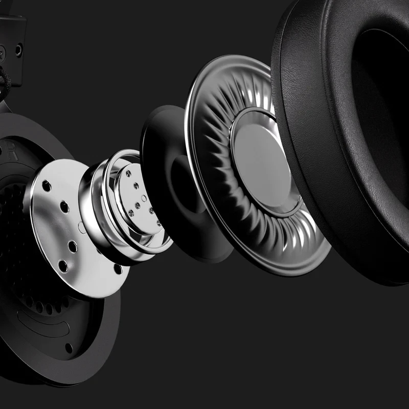 MCHOSE cuffie wireless per gaming Wireless Gaming Headphones - V9 Pro Steel Black - Bluetooth, 2.4G