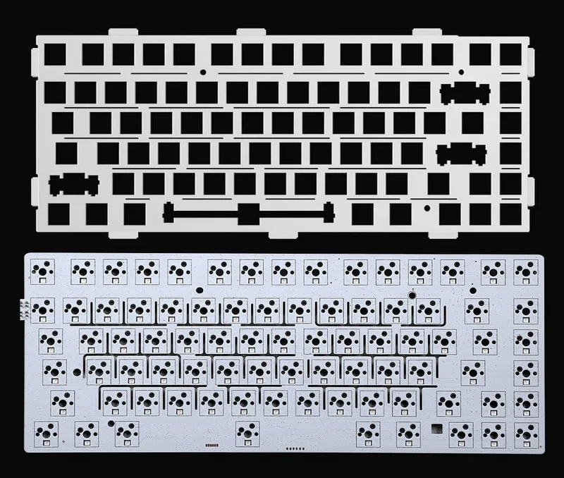 MCHOSE геймърска механична клавиатура Wireless Gaming Mechanical Keyboard G75 Pro - Tofu Switch v2 [Linear] (English US), Blue Cabbage