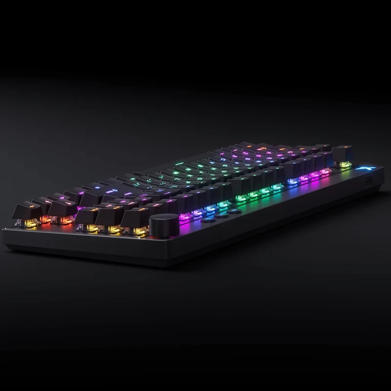 MCHOSE геймерска механична клавиатура Gaming Mechanical Keyboard Mix 87 Ultra Esports - 8K, Mount Tai Magnetic Switch GT [Tactile] (English US), Black