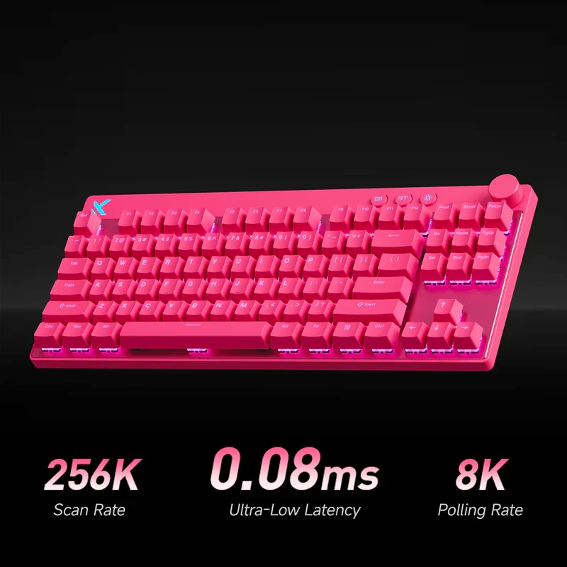 MCHOSE геймерска механична клавиатура Gaming Mechanical Keyboard Mix 87 Ultra Esports - 8K, Mount Tai Magnetic Switch GT [Tactile] (English US), Black