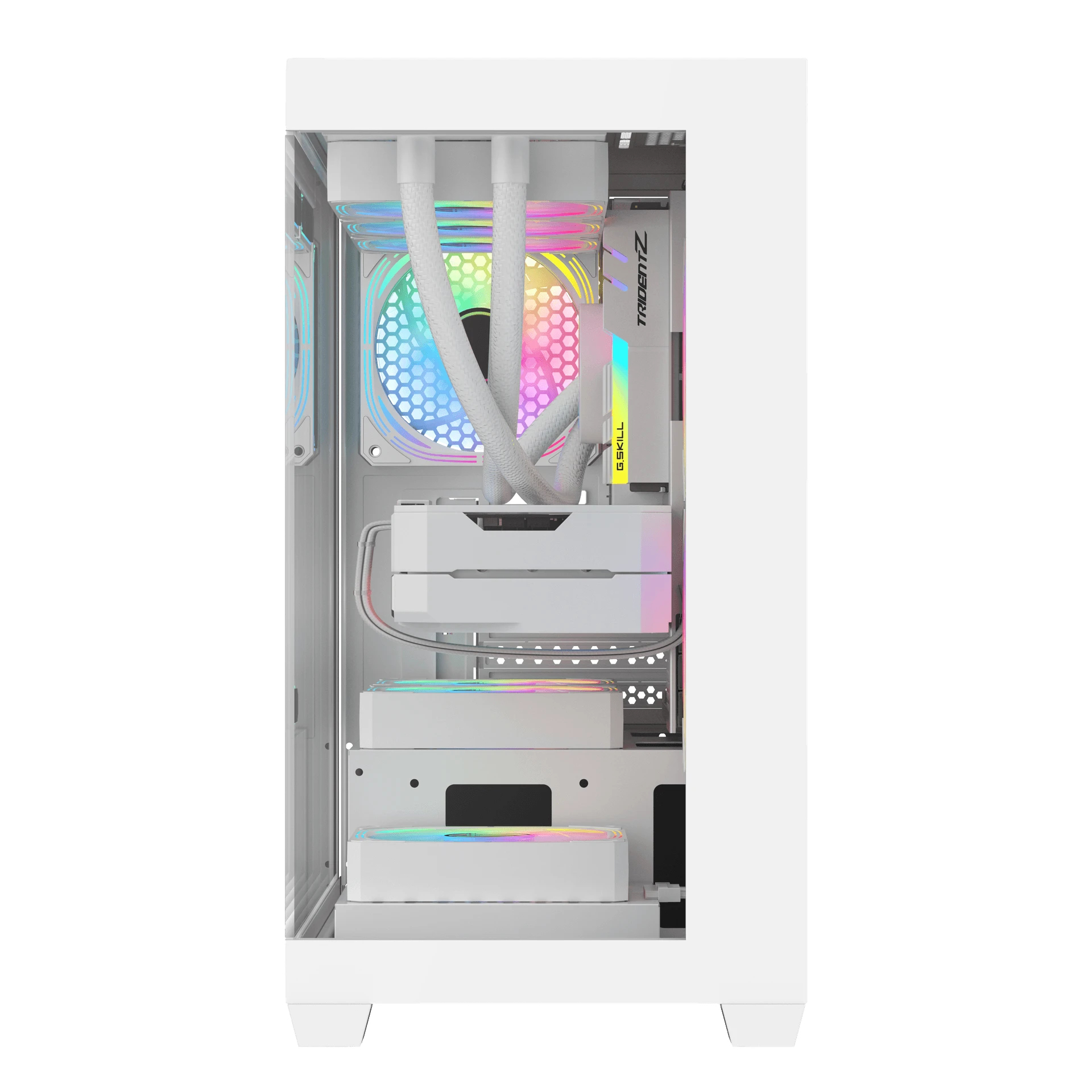 Darkflash кутия Case mATX - DS900M White - 6 x 120 mm Infinity Mirror A-RGB