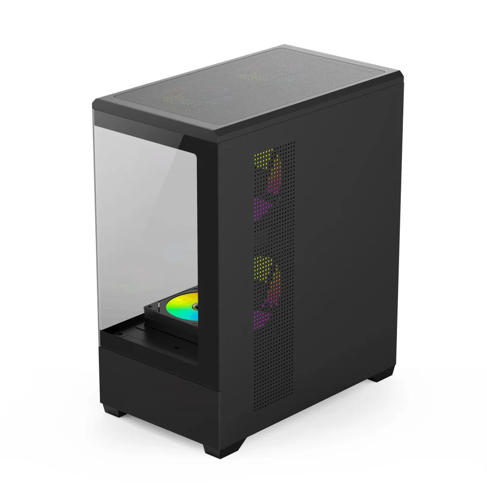 Aigo case Case ATX - C365 Black - 3 x 120 mm A-RGB fans included