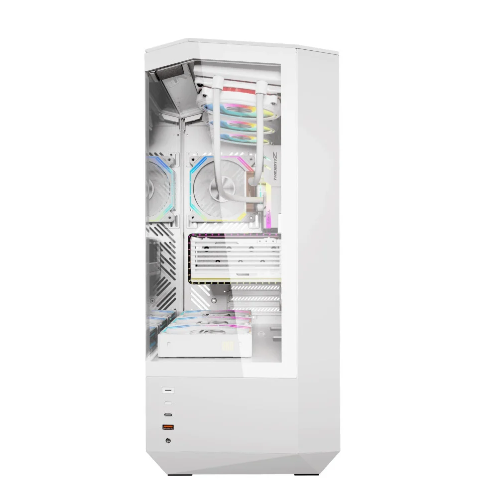 Darkflash case Case ATX - DY460 White - 4 x 120 mm A-RGB fans included, USB-C