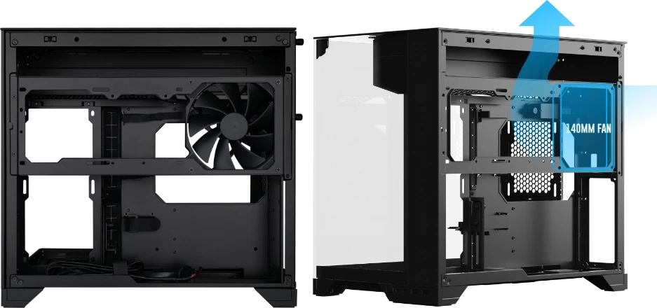 Lian Li кутия Case mATX - O11 Vision-M - Black
