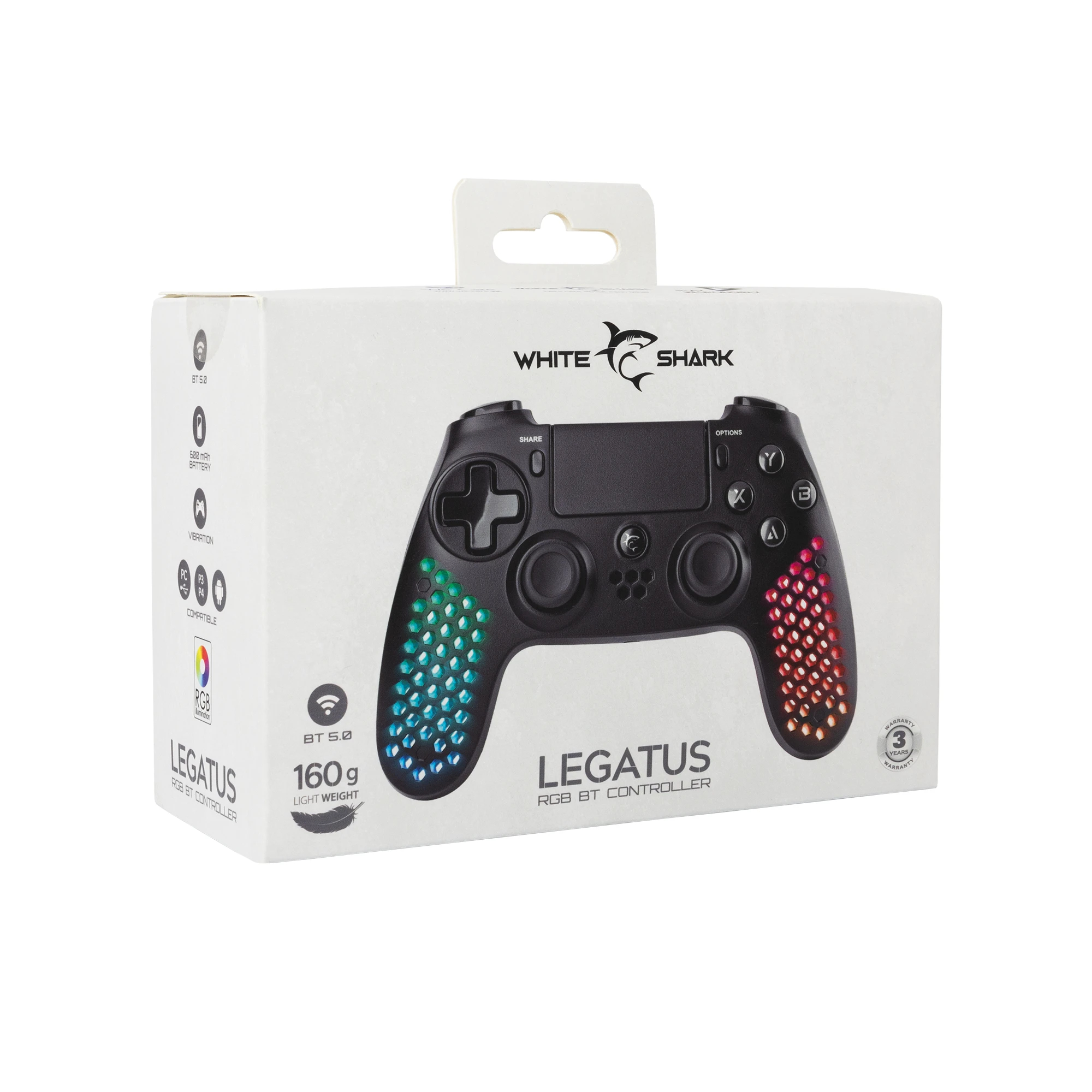 White Shark геймпад Gamepad LEGATUS - PS4, Bluetooth 5.0, Vibration