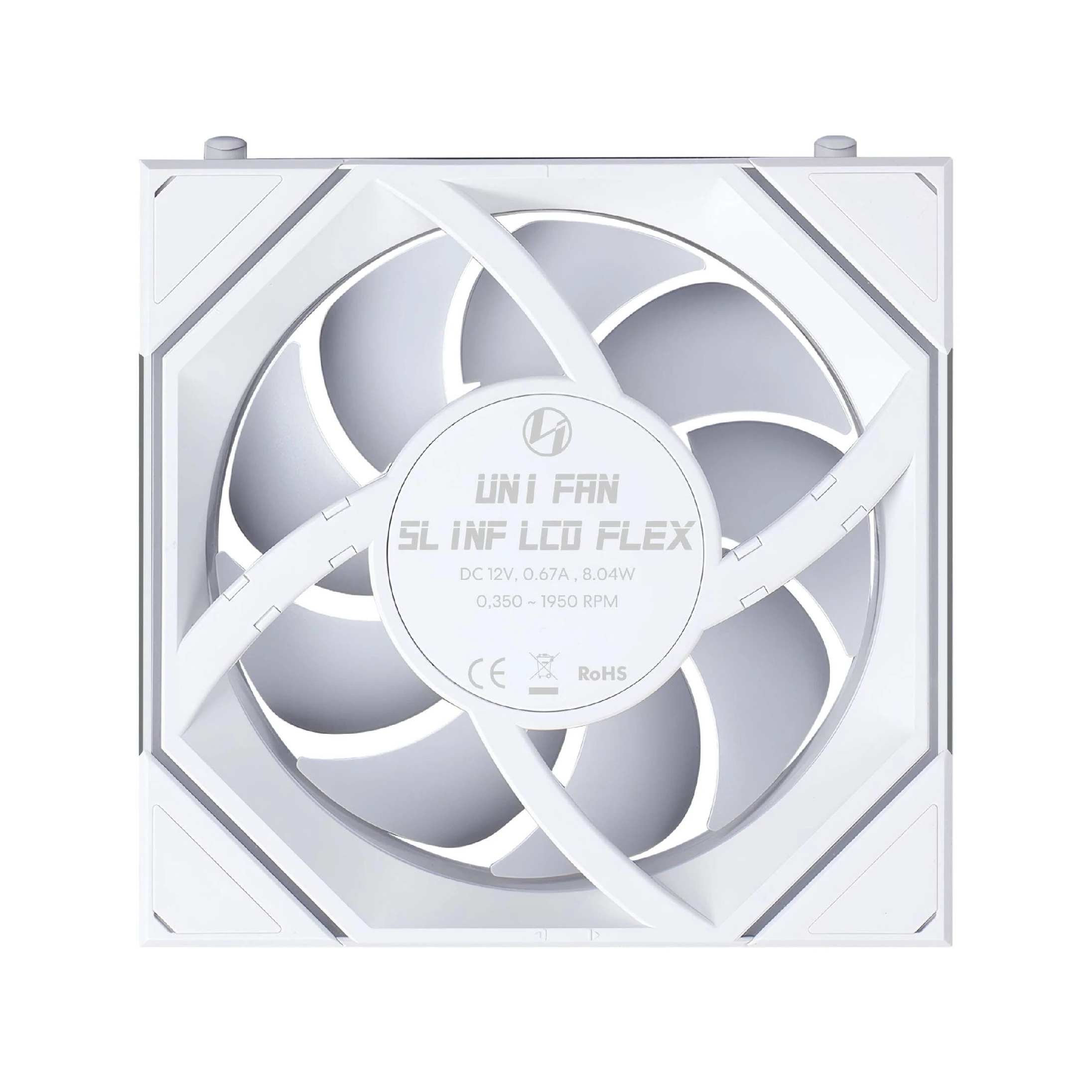 Вентилятор Lian Li SL-INF LCD FLEX Fan 120mm White, Reverse - 12RSLIND1F1W