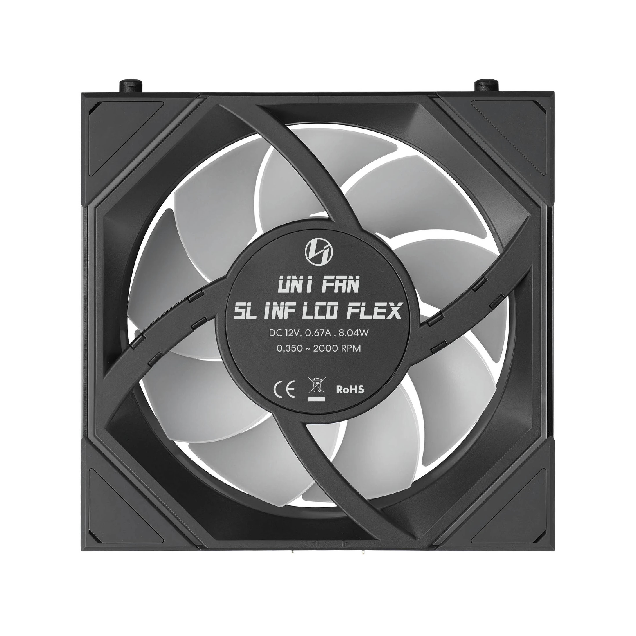 Вентиляторы Lian Li SL-INF FLEX LCD Fan Pack 3-in-1 Black, Reverse - G9F.12RSLIND1F3B.00