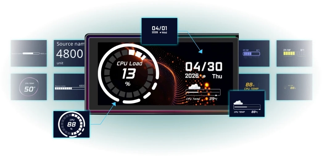 Охладител Lian Li HydroShift II OLED Curved 360 UNI FAN P28 LGA 1700 - G89.GHS2OLDC36PB.00