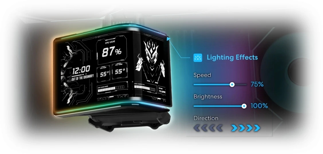 Охладител Lian Li HydroShift II OLED Curved 360 UNI FAN P28 LGA 1700 - G89.GHS2OLDC36PB.00