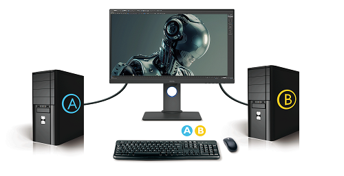 Клавиатура - видео - мишка (Keyboard Video Mouse - KVM) Switch