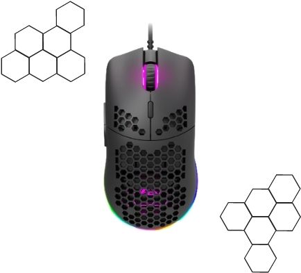 Геймърска мишка CANYON Puncher CND-SGM11B Black RGB