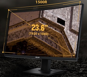 23.6-inch immersive curvature